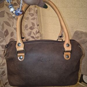 Love 41  Leather Brown Handbag NWOT